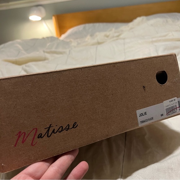 Matisse Jolie Tobacco Suede Clog Bootie Wooden Sole Leather Boots NIB 9 - Picture 2 of 13